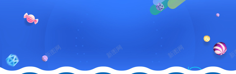 蓝色波浪banner模板psd设计背景_88icon https://88icon.com PSD 几何元素 圆 平面海报 我已经是条咸鱼了 模板 波浪 简约 糖果 纯色 蓝色背景