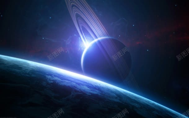 天际星球宇宙宽屏jpg设计背景_88icon https://88icon.com 天际 宇宙 星球