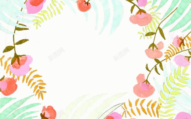 淘宝店铺植物插画jpg设计背景_88icon https://88icon.com 店铺 插画 植物