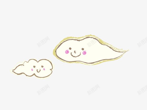 云妈妈云宝宝png免抠素材_88icon https://88icon.com 创意云朵 卡通云 可爱的白云 白云 白色