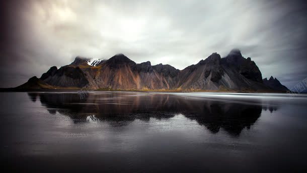 蓝天白云河流山峰jpg设计背景_88icon https://88icon.com 山峰 河流 白云 蓝天