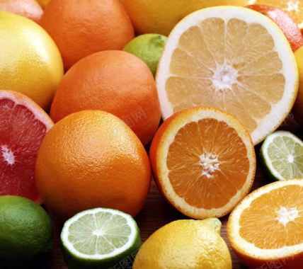 柠檬橘子水果大屏背景