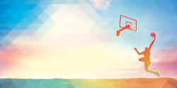 社区运动会篮球赛展板背景高清图片