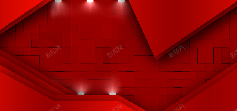 炫酷黑五促销双11红色背景背景
