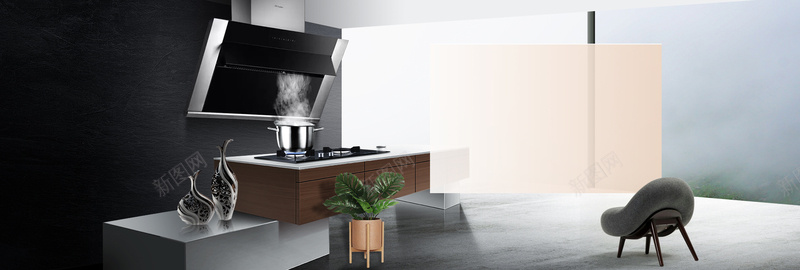 厨房油烟机灶海报bannerpsd设计背景_88icon https://88icon.com 一家 促销 家居 小家电 数码 油烟 油烟机 海报 淘宝 用电