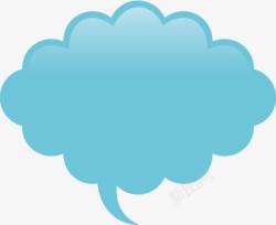 云团形状对话框素材