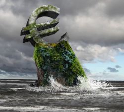 星球与大海图片货币符号与大海高清图片