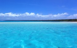 蓝天白云大海海水背景