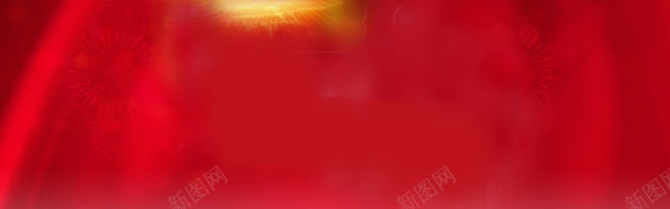 红色中国风喜庆礼花海报背景