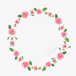 花环粉色素材
