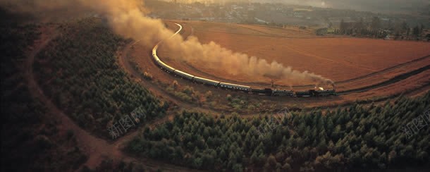 乡村田园火车banner背景jpg设计背景_88icon https://88icon.com 农业 海报 火车 环保 田野