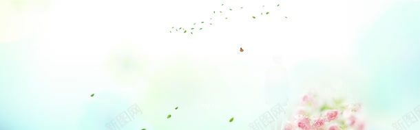 清新唯美服装海报jpg设计背景_88icon https://88icon.com banner 创意设计 纯色 色彩 风景