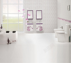 浴室效果图卫浴瓷砖海报背景高清图片