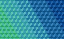 蓝绿色立体方块壁纸素材