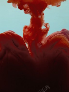 水中的红色油漆摄影背景