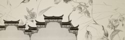 中式马头摆饰中式建筑马头墙海报背景高清图片