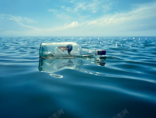 海洋漂流瓶摄影摄影图片