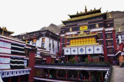 西藏扎什伦布寺风景7素材