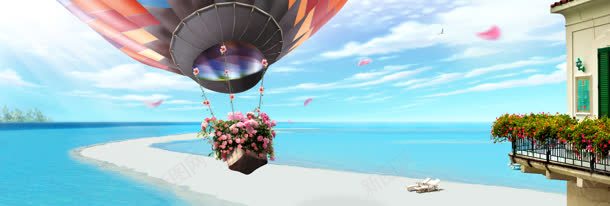 天空气球唯美背景jpg设计背景_88icon https://88icon.com 天空 气球 素材 背景