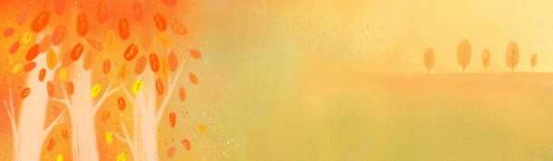 秋天背景唯美banner壁纸jpg设计背景_88icon https://88icon.com 唯美 手绘 秋意 秋装 鲜花