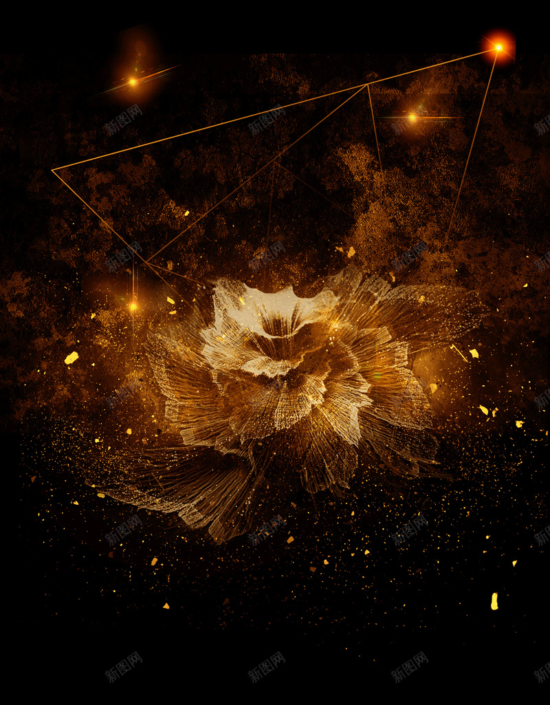 黑金华丽大气房地产海报psd设计背景_88icon https://88icon.com 会员日 促销活动 别墅地产 地产海报 开幕海报 开盘海报 黑金促销海报 黑金地产海报