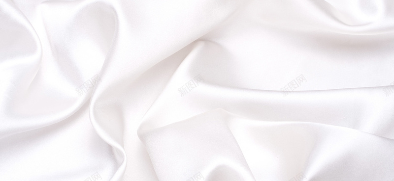 白色丝绸珠宝背景布料背景