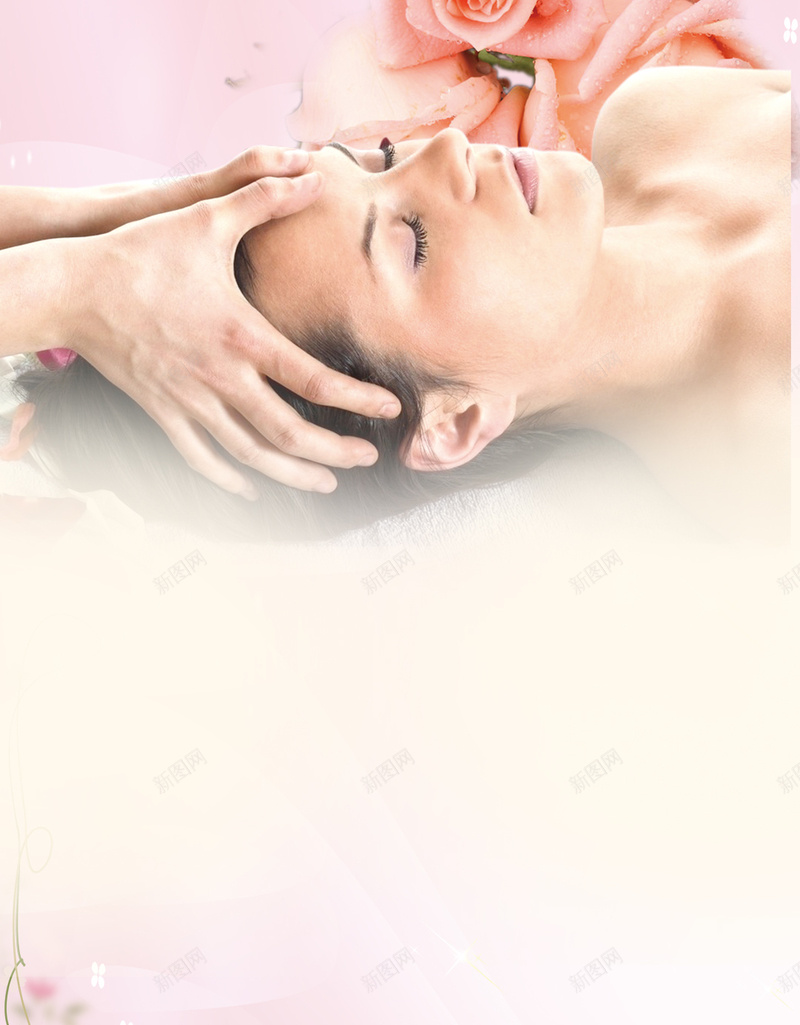 养生馆按摩H5背景psd设计背景_88icon https://88icon.com H5 h5 养生 养生馆 按摩 梦幻 浪漫 玫瑰花 美容