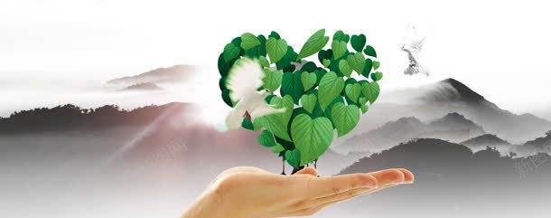 创意绿色叶子海报背景jpg设计背景_88icon https://88icon.com banner 叶子 唯美 大 大气 海报背景 淘宝海报 清新 简约 绿叶 背景 背景素材 通用