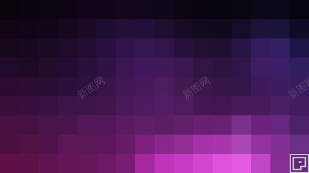 黑紫色方块渐变海报背景