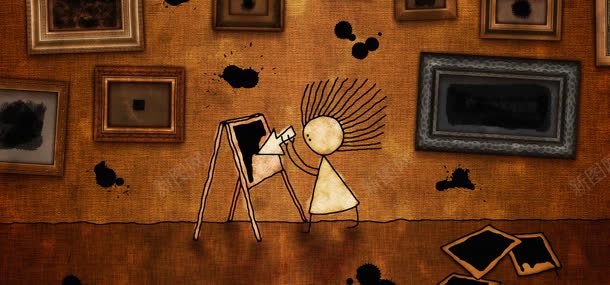 淘宝banner海报大图背景图jpg设计背景_88icon https://88icon.com 抽象 画板 画框