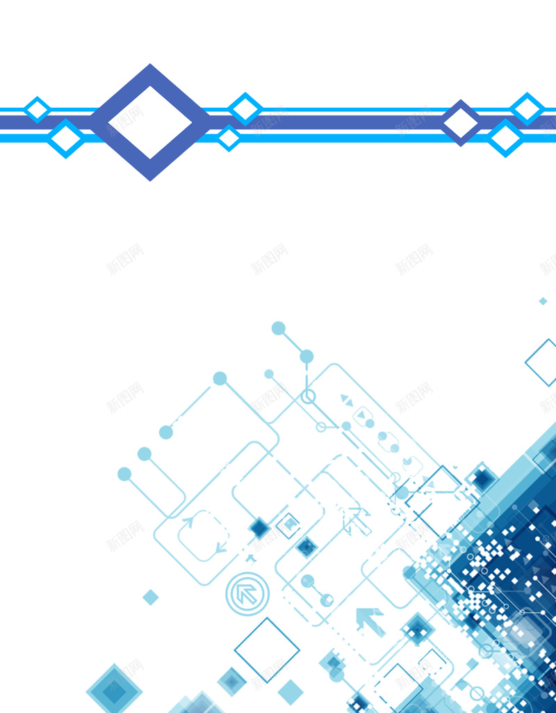 蓝色立体科技感平面广告psd设计背景_88icon https://88icon.com 互联网 平面广告 数字化 电路 科技感 立体感 线路 蓝色背景
