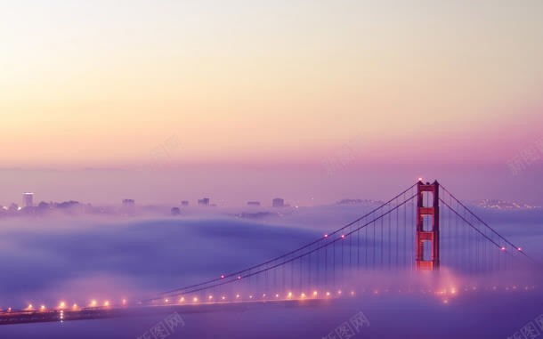 紫色梦幻城市大桥jpg设计背景_88icon https://88icon.com 城市 大桥 梦幻 紫色