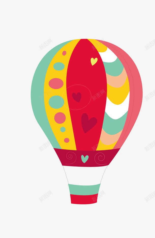 卡通童趣天空热气球插画png免抠素材_88icon https://88icon.com 卡通 天空 插画 热气球 童趣
