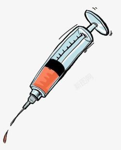漫画版接种疫苗针管素材