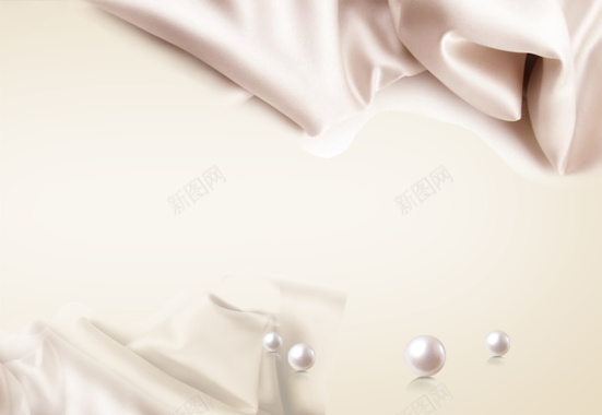白色素雅化妆品身体乳宣传海报背景背景