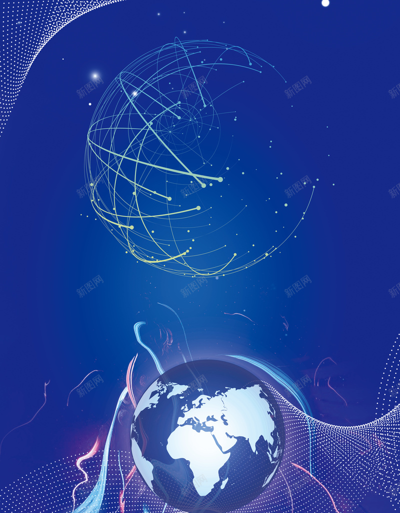 蓝色大气高端区块链科技海报psd设计背景_88icon https://88icon.com bigdata 互联网 人工智能 区块链 地球 大数据 比特币 物联网 科技感 蓝色