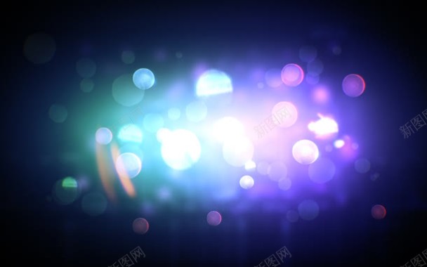 光效圆环艺术紫色背景背景