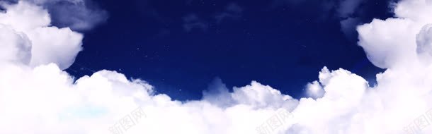 蓝色背景朵朵白云的海报jpg设计背景_88icon https://88icon.com 朵朵 海报 白云 背景 蓝色