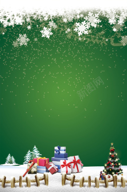圣诞节主题海报背景背景