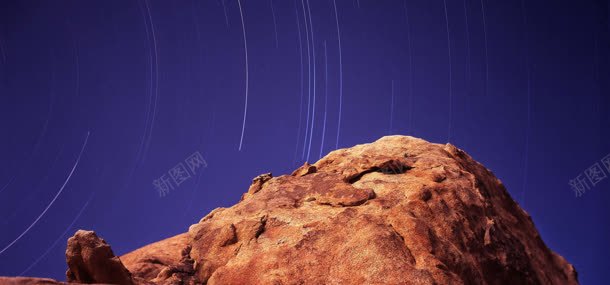 岩石星空背景背景