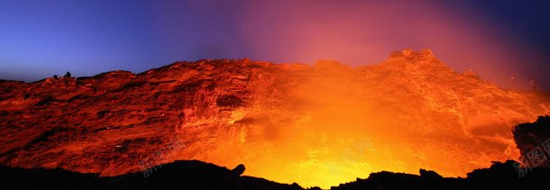 火山震撼背景banner背景