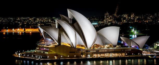 悉尼大剧院大气建筑物背景