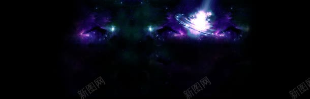 深色宇宙炫酷背景bannerjpg设计背景_88icon https://88icon.com banner 光束 动漫 梦幻 紫色 背景