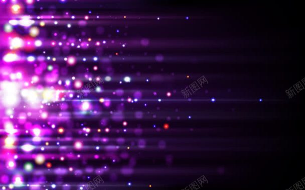 紫色星光线条壁纸背景