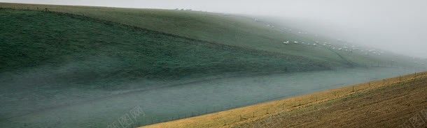 草原banner创意背景