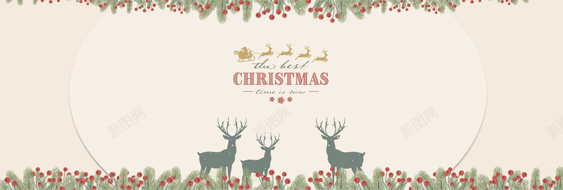 圣诞麋鹿卡片手绘背景psd设计背景_88icon https://88icon.com Christmas banner merry 卡片 圣诞 手绘 粉色 背景 边框 麋鹿