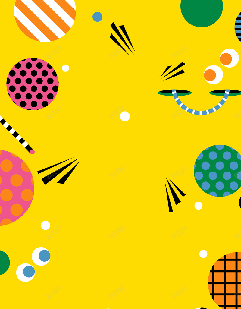 炫彩卡通几何餐饮促销海报psd设计背景_88icon https://88icon.com 优惠 你好夏天 促销活动 冰镇 凉爽一夏 夏日缤纷 奶茶 果汁 畅饮 美味可口 饮品 饮料 鲜榨