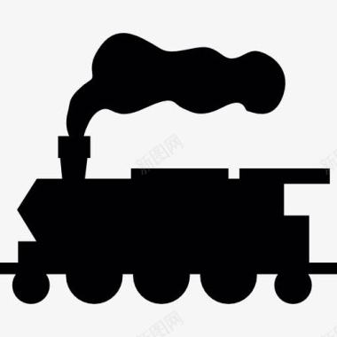 巴西旅游老火车图标图标