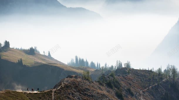 深山天空大山摄影摄影图片