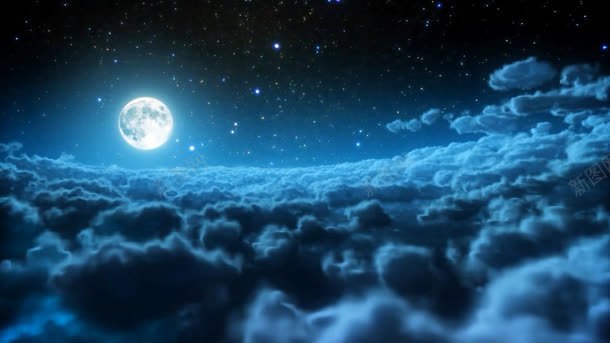 云层上的明亮月亮海报背景jpg设计背景_88icon https://88icon.com 云层 明亮 月亮 海报 背景